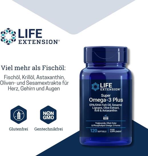 Bild von Life Extension - Super Omega-3 Plus - 120 Kapseln