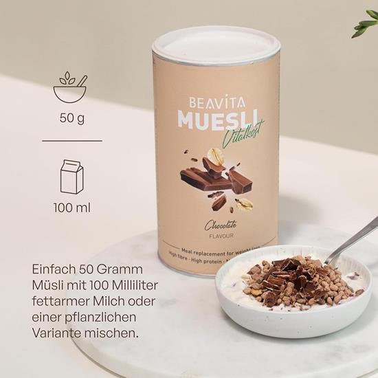 Bild von BEAVITA Vitalkost Diät- Müsli, Schoko, 2x 500g