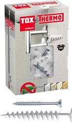 Picture of TOX 120 mm Dämmstoffdübel Thermo inkl. passender Dämmstoff, ohne Vorbohren, für EPS, XPS 20, PUR und Holzfaserplatten, 10 Dübel und Schrauben im Karton, 072101281, Weiß