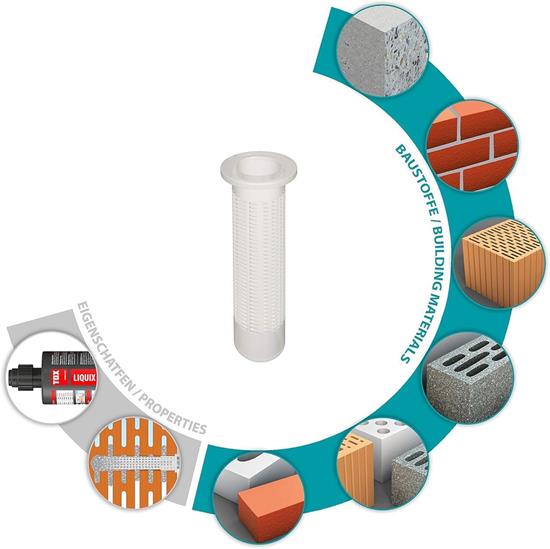 Bild von TOX Verbundmörtelzubehör Liquix Sleeve Siebhülsen 20 x 85 mm, Inhalt 20 Stück, 08460078