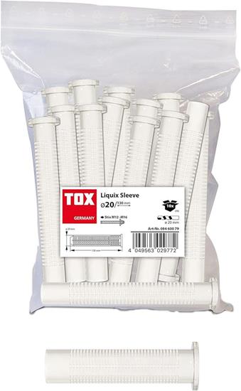 Bild von TOX Verbundmörtelzubehör Liquix Sleeve Siebhülsen 20x130 mm, Inhalt 10 Stück, 08460079
