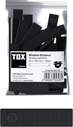 Bild von TOX Window Distance Verglasungsklötze, Distanzklötze aus Kunststoff, belastbar bis 3 Tonnen, Polypropylen, 24 x 100 x 6 mm, 1 Beutel, 50 Stk., 065600105