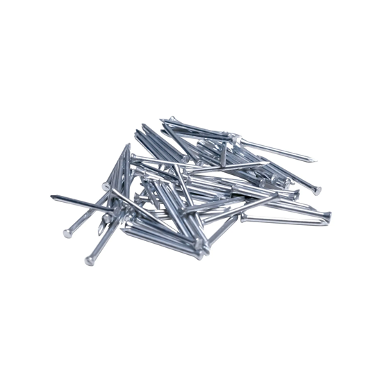 Bild von TOX 63600202 Home Base Sockelleistenstifte blau verzinkt mit tiefem Senkkopf in recycelbarer Papierverpackung, zur Befestigung von Sockelleisten, Lattungen, Holz uvm, 100 Stk, Silber, 1,4 x 30 mm