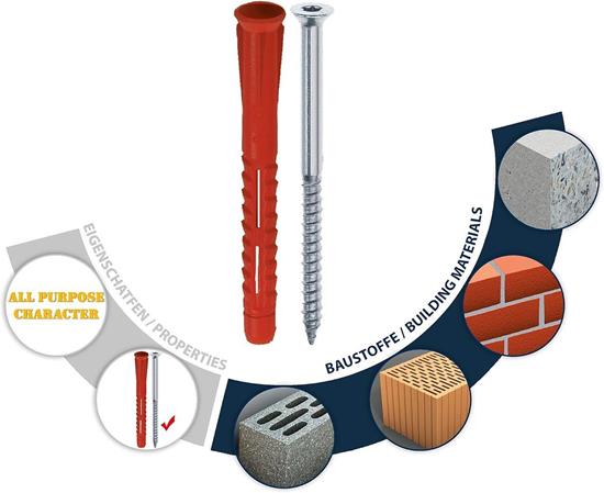 Bild von TOX Allzweck - Rahmendübel Constructor 10 x 115 mm, 25 Stück, 022102501