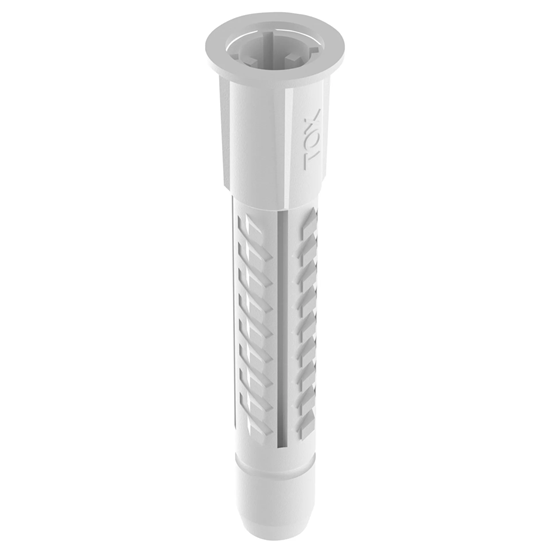 Bild von TOX Allzweckdübel mit Kragen Deco 5/25, für Befestigungen in nahezu allen Baustoffen, 100 Stück, 016100011