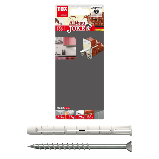 Bild von TOX Allzweck-Spreizdübel Altbaujoker 10 x 90 mm, 2 Stück, 009701271