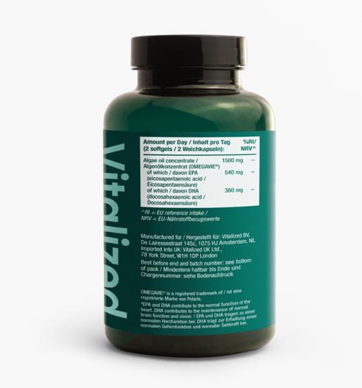 Bild von VITALIZED - Omega-3 Vegan, 60 softgels