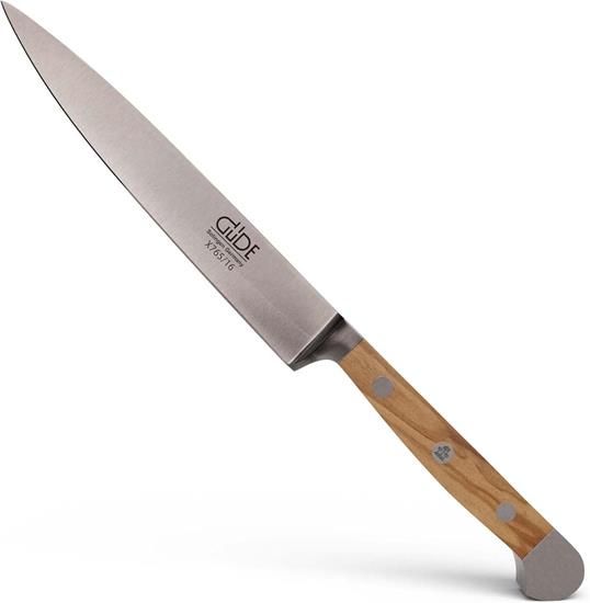 Bild von Güde Zubereitungsmesser ALPHA OLIVE - Doppelkropf - 16cm Klinge