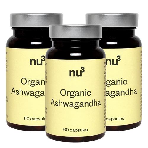 Bild von nu3 Bio Ashwagandha - 3x 60 Kapseln