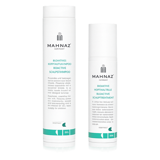 Bild von MAHNAZ - Bioaktive Kopfhautkur - 100 ml + MAHNAZ - Bioaktives Kopfhautshampoo - 200ml