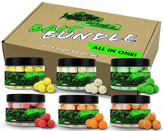 Bild von Angel-Berger Magic Baits Bait Bundle Pop Ups All in One Köderset Pop Up Boilies Sparpack Carp Hookbaits Floating Boilies (18mm)