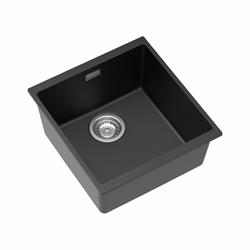 Bild von CARYSIL - Granitspüle Enigma N-100 M, Schwarz, 430 x 400 mm